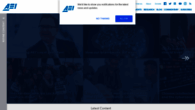 What Aei.org website looked like in 2019 (5 years ago)