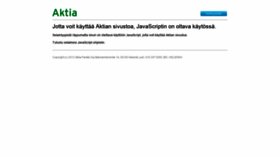 What Aktia.fi website looked like in 2019 (5 years ago)
