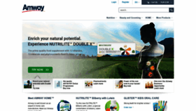 What Amway.at website looked like in 2019 (5 years ago)
