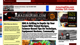 What Amazingribs.com website looked like in 2019 (5 years ago)