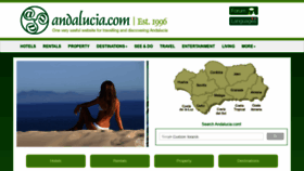 What Andalucia.com website looked like in 2019 (5 years ago)