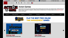 What Actiongame.com website looked like in 2019 (5 years ago)