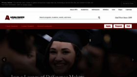 What Apu.edu website looked like in 2019 (5 years ago)