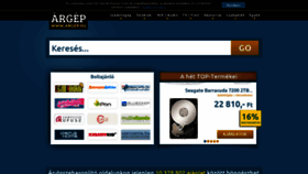 What Argep.hu website looked like in 2019 (5 years ago)