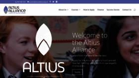 What Altiusalliance.org.uk website looked like in 2019 (5 years ago)