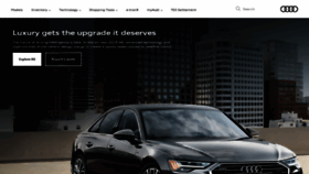 What Audiusa.com website looked like in 2019 (5 years ago)
