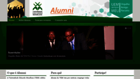 What Alumni.uem.mz website looked like in 2019 (5 years ago)