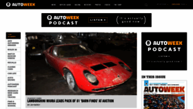 What Autoweek.com website looked like in 2019 (5 years ago)