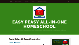 What Allinonehomeschool.com website looked like in 2019 (5 years ago)