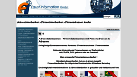 What Adressdatenbanken.de website looked like in 2019 (5 years ago)
