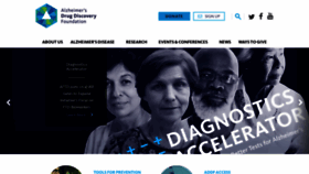 What Alzdiscovery.org website looked like in 2019 (5 years ago)