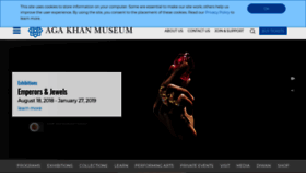 What Agakhanmuseum.org website looked like in 2019 (5 years ago)