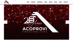 What Acoprovi.org website looked like in 2019 (5 years ago)