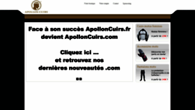 What Apolloncuirs.fr website looked like in 2019 (5 years ago)