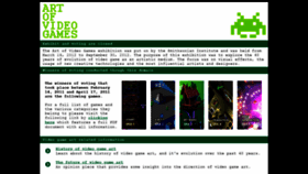 What Artofvideogames.org website looked like in 2019 (5 years ago)