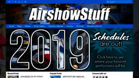 What Airshowstuff.com website looked like in 2019 (5 years ago)