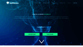 What Ad-maven.com website looked like in 2019 (6 years ago)