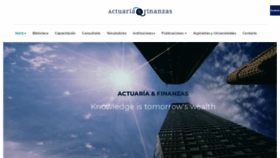 What Actuariayfinanzas.net website looked like in 2019 (5 years ago)