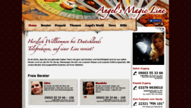 What Angels-magic-line.de website looked like in 2019 (5 years ago)