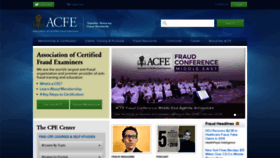 What Acfe.com website looked like in 2019 (5 years ago)