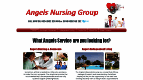 What Angelsnursinggroup.com website looked like in 2019 (5 years ago)