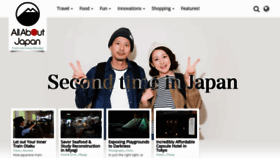 What Allabout-japan.com website looked like in 2019 (6 years ago)