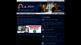 What A-pdf.com website looked like in 2019 (5 years ago)