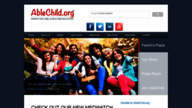 What Ablechild.org website looked like in 2019 (5 years ago)