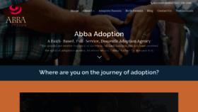 What Abbaadoption.com website looked like in 2019 (5 years ago)