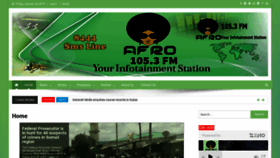 What Afro105fm.com website looked like in 2019 (5 years ago)