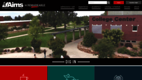 What Aims.edu website looked like in 2019 (6 years ago)