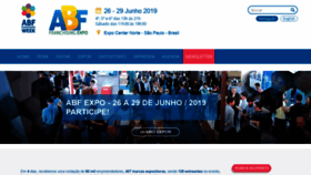 What Abfexpo.com.br website looked like in 2019 (5 years ago)