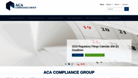 What Acacompliancegroup.com website looked like in 2019 (5 years ago)