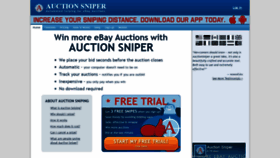 What Auctionsniper.com website looked like in 2019 (5 years ago)