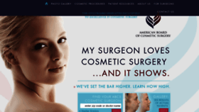 What Americanboardcosmeticsurgery.org website looked like in 2019 (5 years ago)