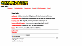 What Any-place-education.com website looked like in 2019 (5 years ago)