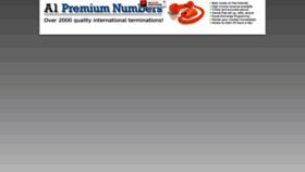 What A1premiumnumbers.com website looked like in 2019 (5 years ago)