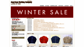 What American-clothing.jp website looked like in 2019 (5 years ago)