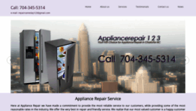 What Appliancerepair123.com website looked like in 2019 (5 years ago)