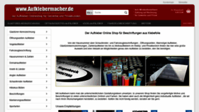 What Aufklebermachershop.de website looked like in 2019 (5 years ago)