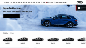 What Audi.no website looked like in 2019 (5 years ago)