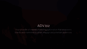 What Adv.biz website looked like in 2019 (5 years ago)