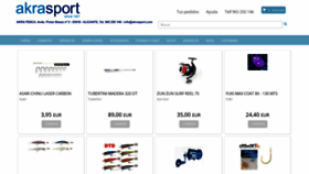 What Akrasport.com website looked like in 2019 (5 years ago)