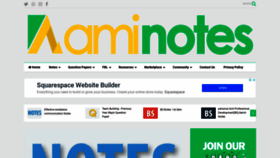 What Aminotes.com website looked like in 2019 (5 years ago)