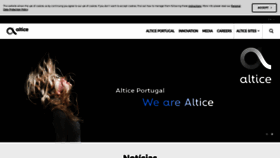 What Altice.pt website looked like in 2019 (5 years ago)