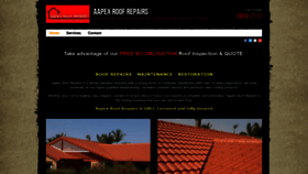 What Aapexroofrepairs.com website looked like in 2019 (6 years ago)