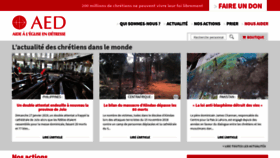 What Aed-france.org website looked like in 2019 (5 years ago)