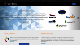 What Ampps.com website looked like in 2019 (5 years ago)