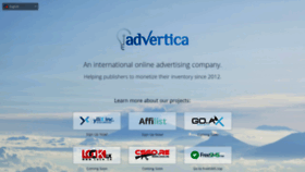 What Advertica.com website looked like in 2019 (5 years ago)