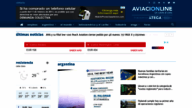 What Aviacionline.com website looked like in 2019 (5 years ago)